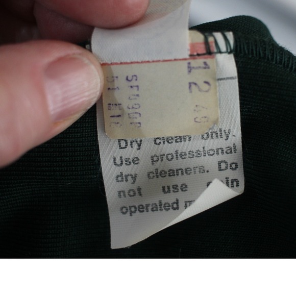 ACT III Green Velvet Blazer Jacket Made USA Vintage Women's Medium - Picture 8 of 10